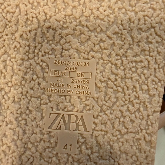 Zara flat scrappy sandal BRAND NEW size 10 - Picture 4 of 4